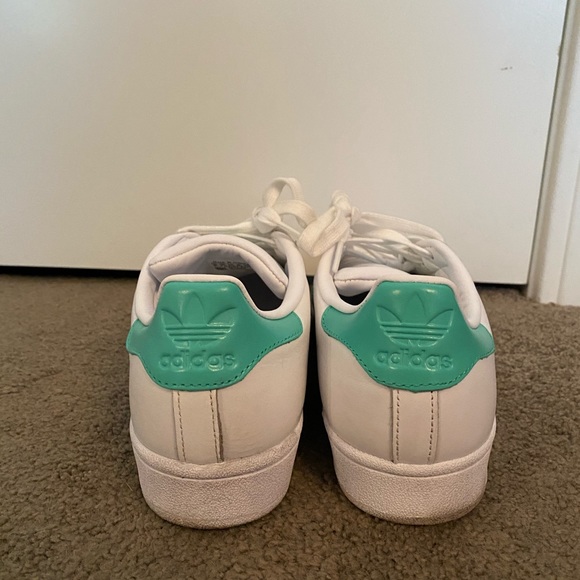 Teal Adidas Superstars - Picture 6 of 6